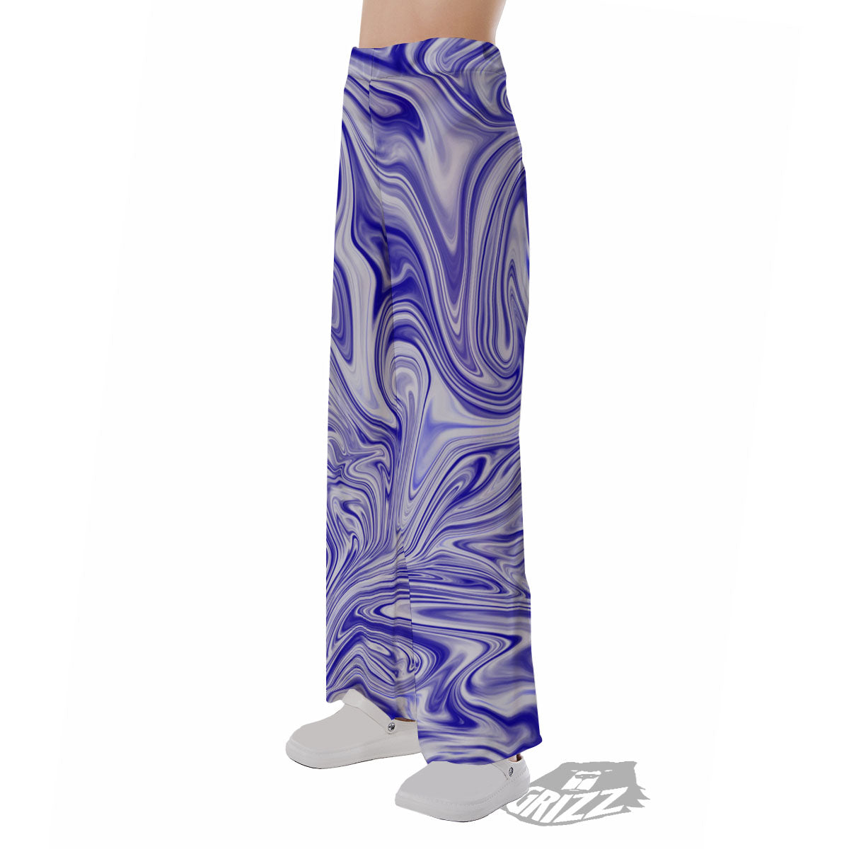 Liquid Psychedelic Print Pattern Pajama Pants-grizzshop