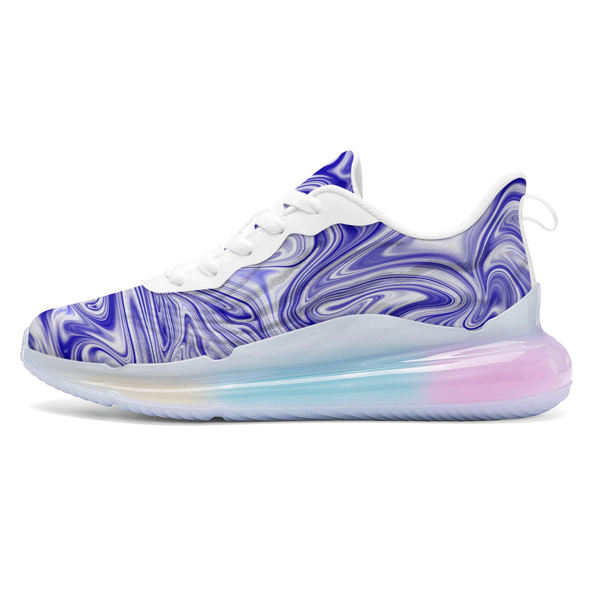 Liquid Psychedelic Print Pattern Running Sneakers-grizzshop