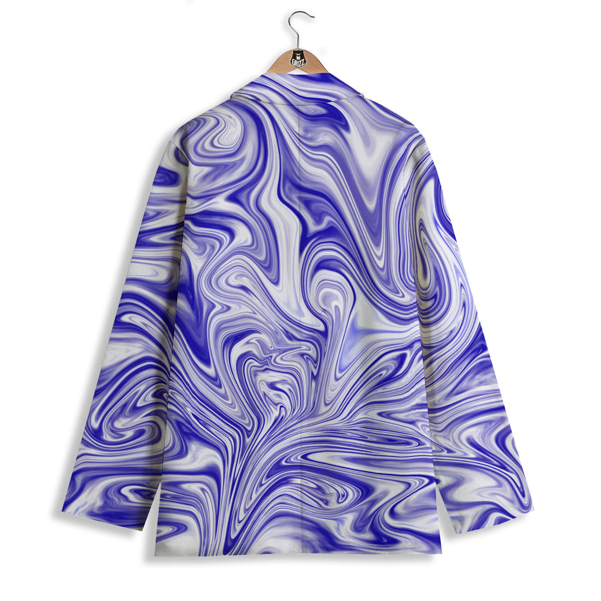 Liquid Psychedelic Print Pattern Women's Blazer-grizzshop