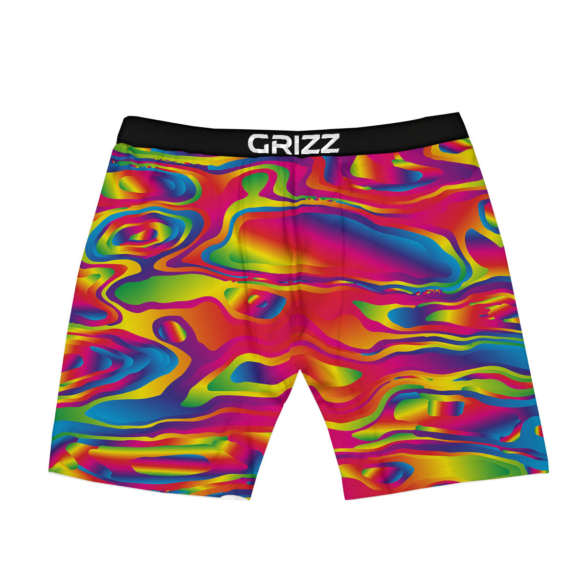 Liquid Trippy Abstract Colorful Print Boxer Briefs-grizzshop