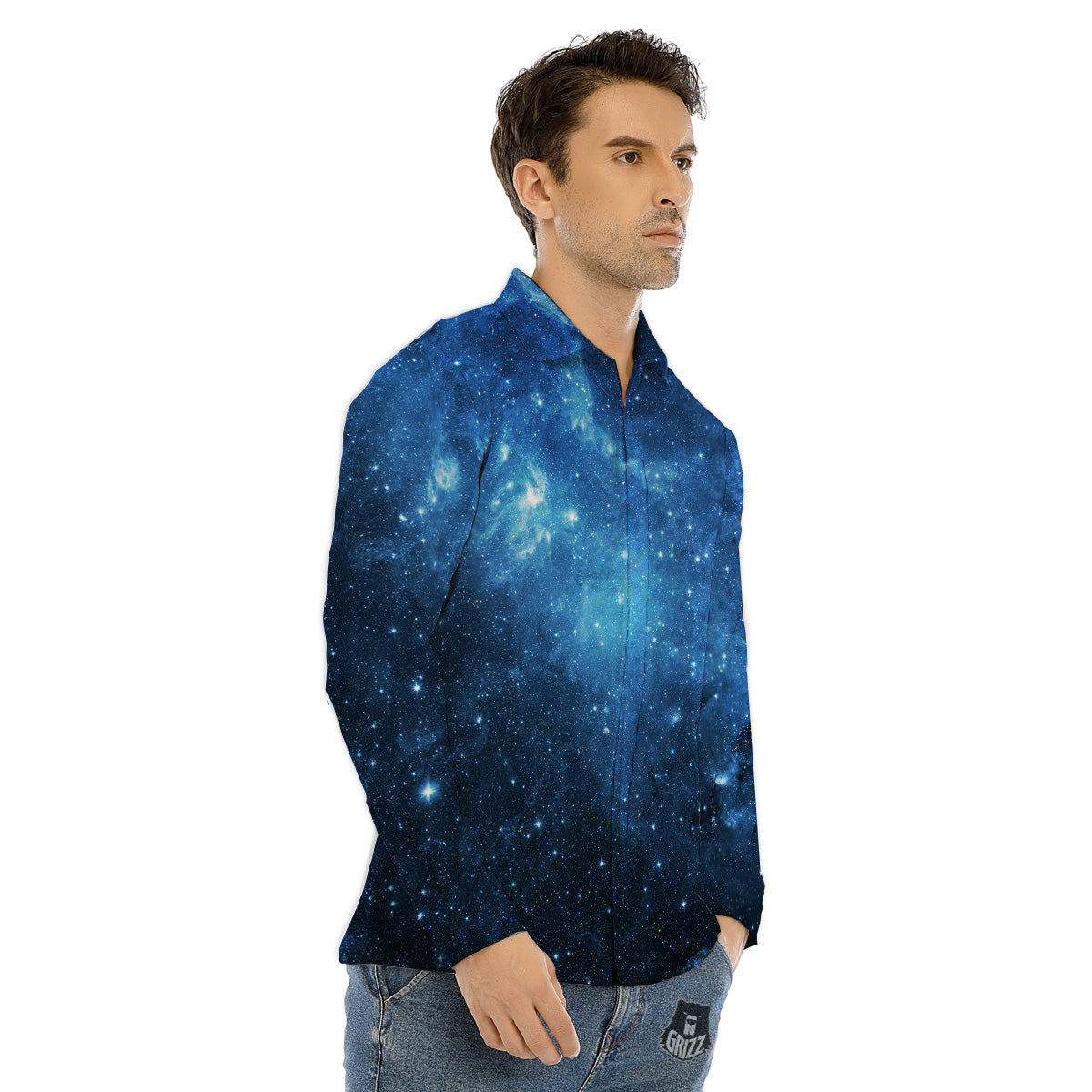 Liquid Trippy Abstract Colorful Print Men's Dress Shirts-grizzshop