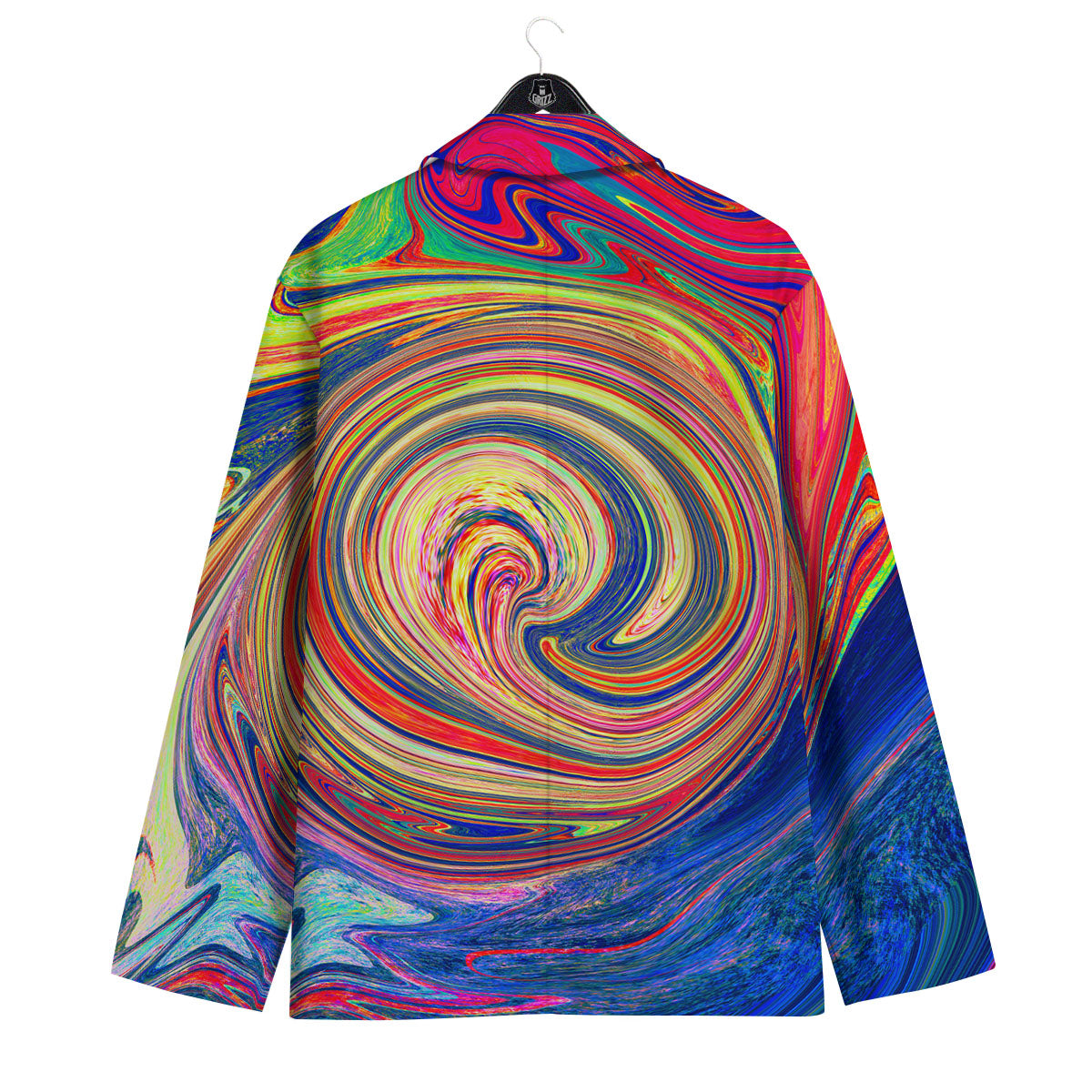 Liquid Trippy Abstract Psychedelic Print Men's Sport Coat-grizzshop