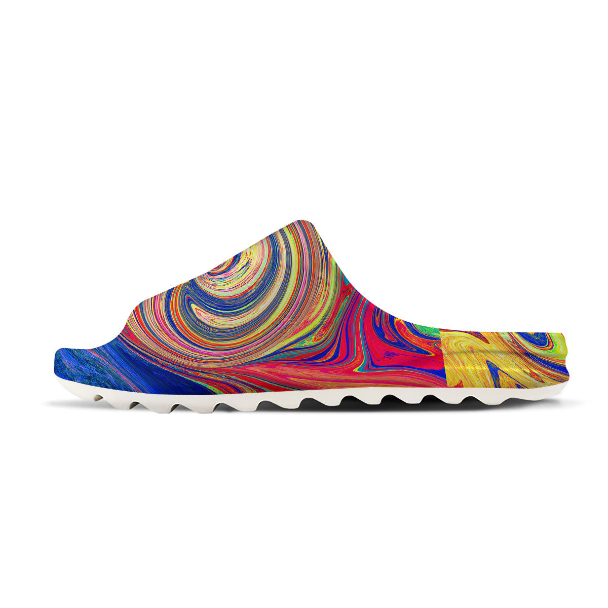 Liquid Trippy Abstract Psychedelic Print Sandals-grizzshop