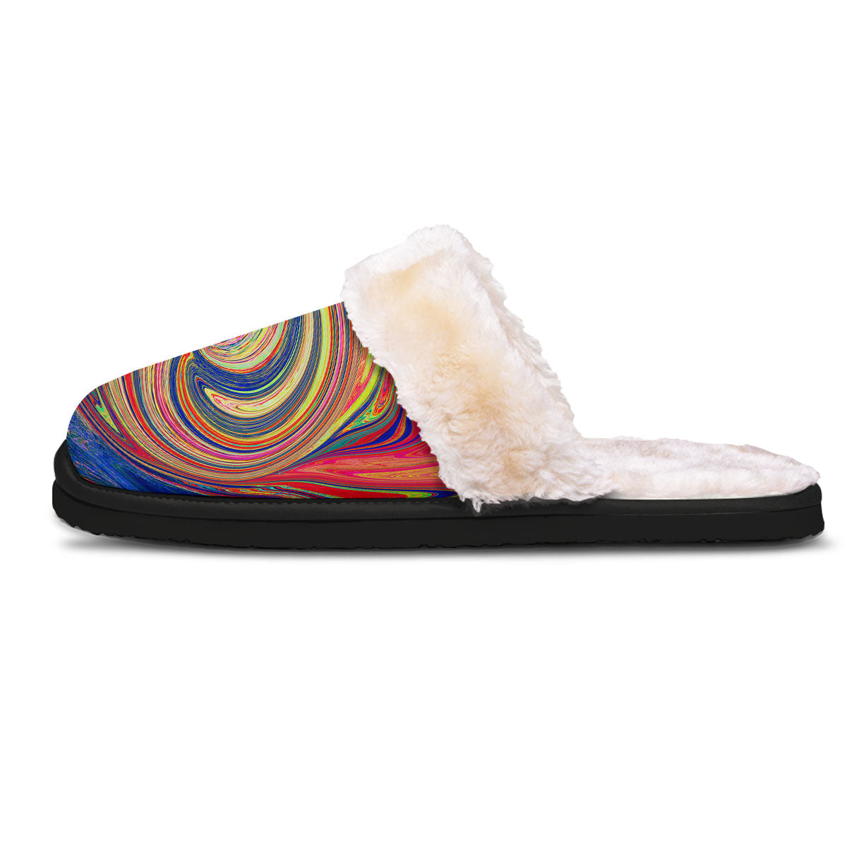 Liquid Trippy Abstract Psychedelic Print Slippers-grizzshop