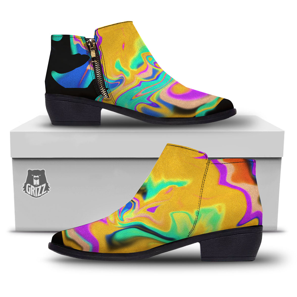 Trippy Holographic Canvas Shoes