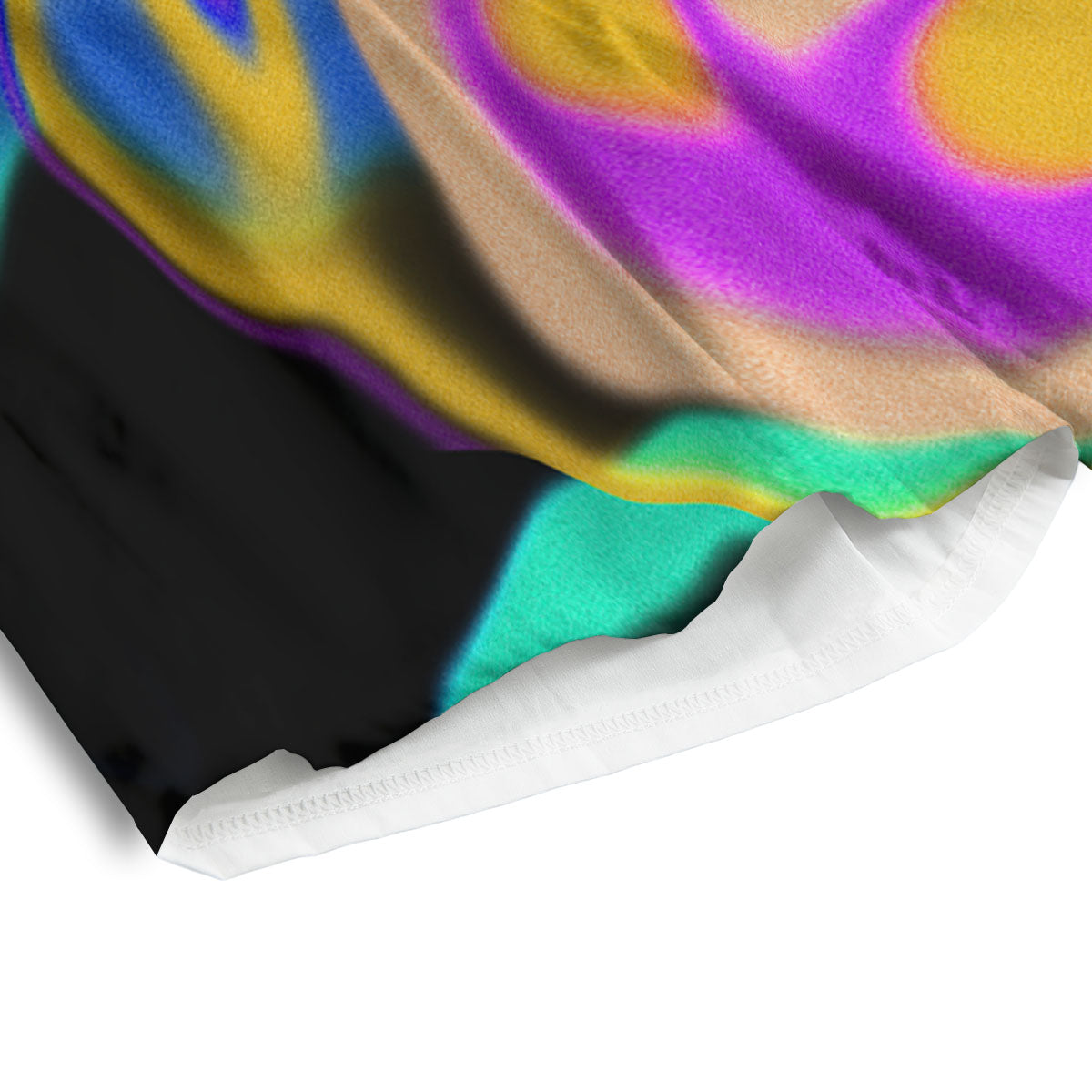 Liquid Trippy Holographic Neon Print Men's Athletic Shorts
