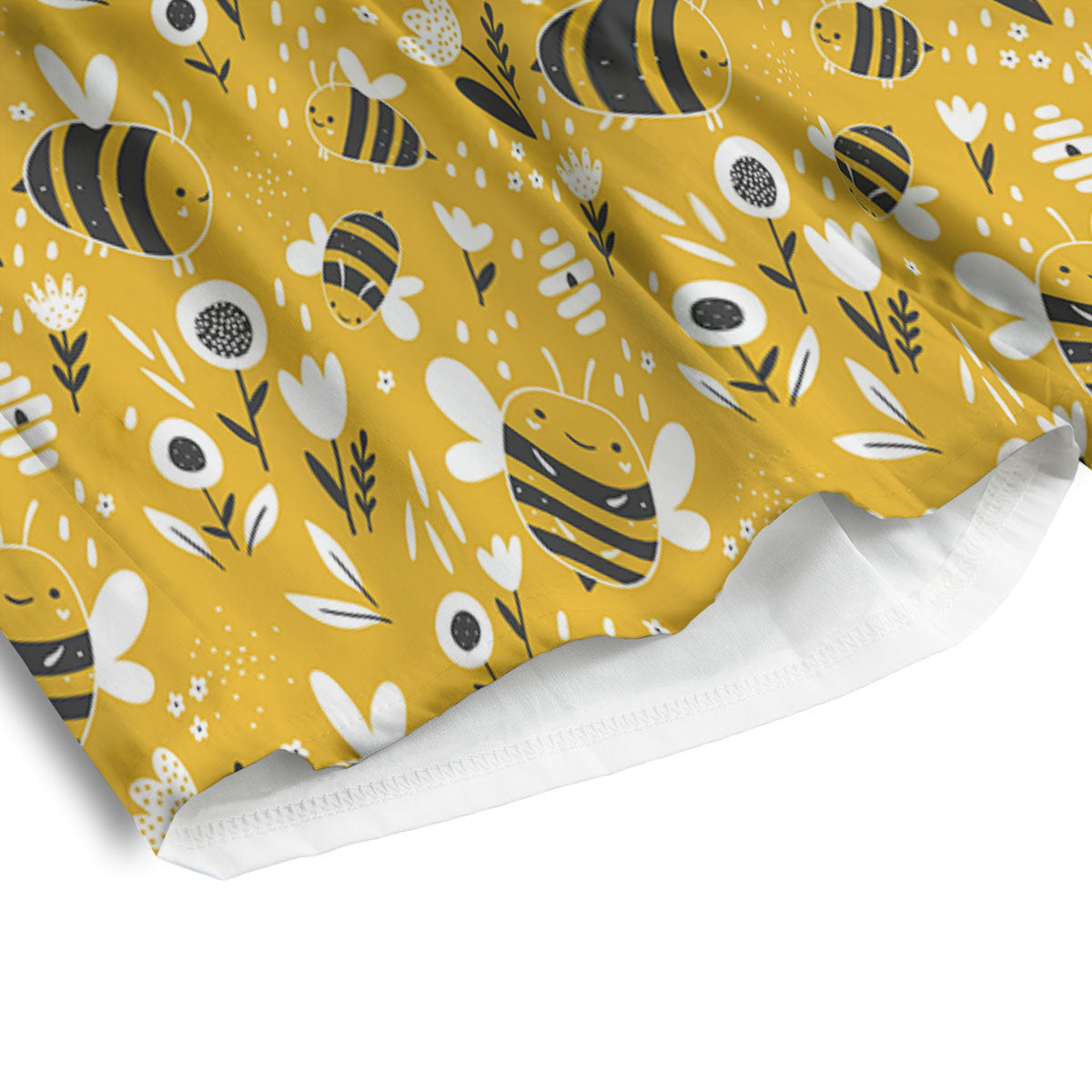 Little Bee Print Pattern Men's Athletic Shorts