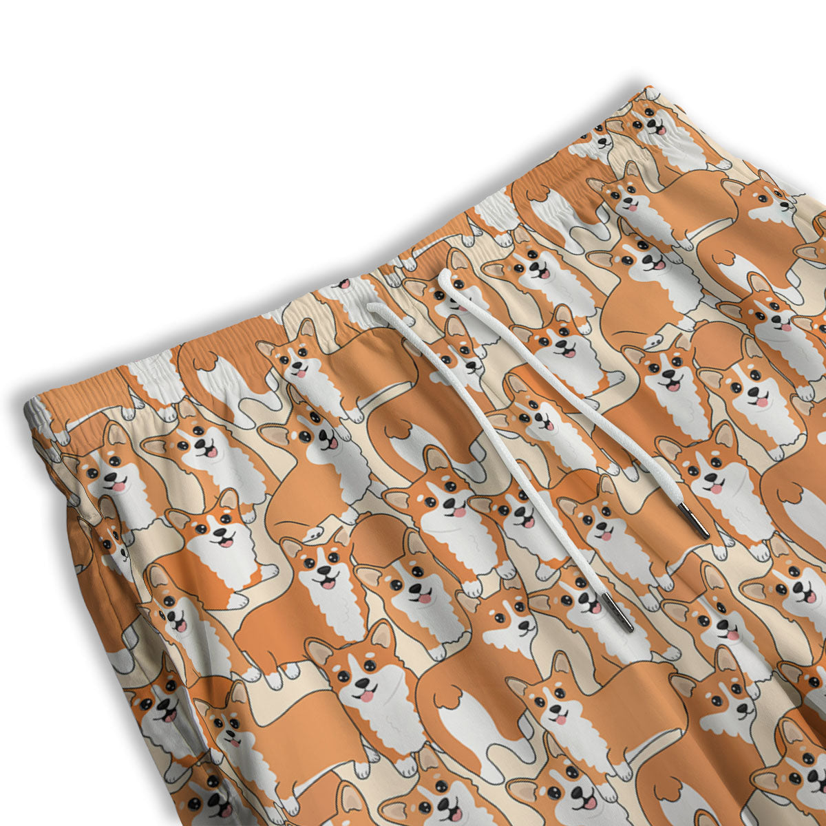 Little Corgi Print Pattern Men's Athletic Shorts