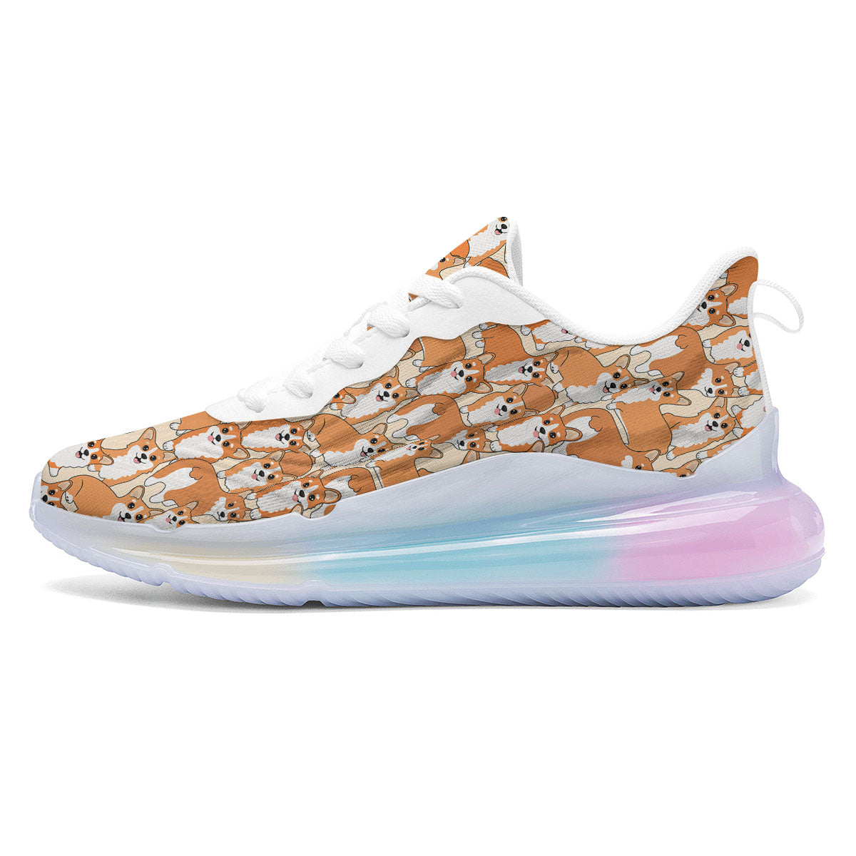 Little Corgi Print Pattern Running Sneakers-grizzshop