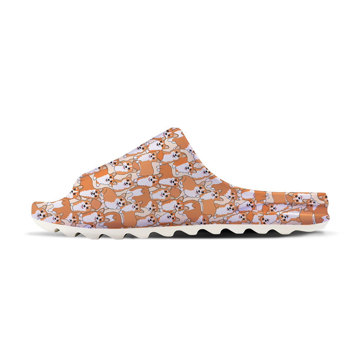 Little Corgi Print Pattern Sandals-grizzshop