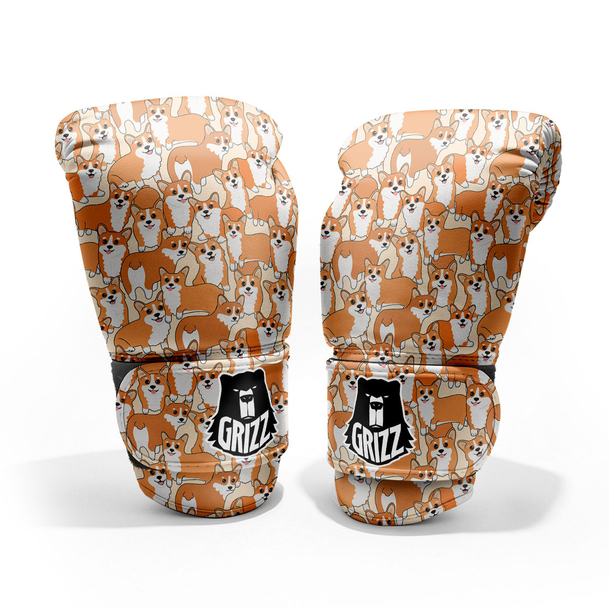 Little Corgi Print Pattern Pro Boxing Glove