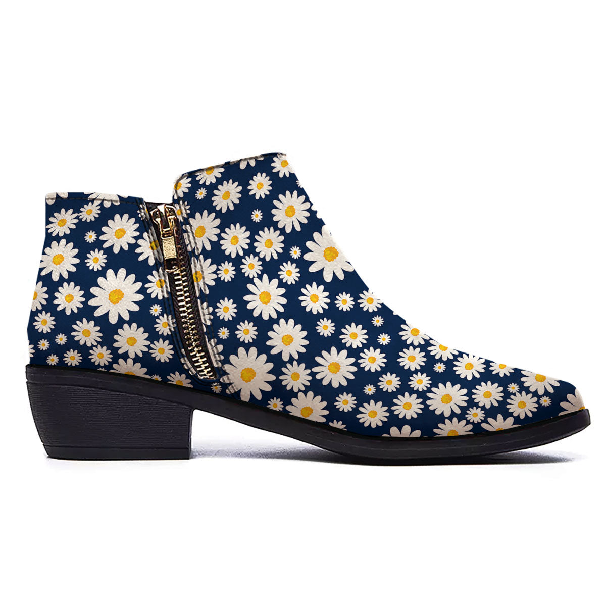 Little Daisy Daisy Print Ankle Boots-grizzshop