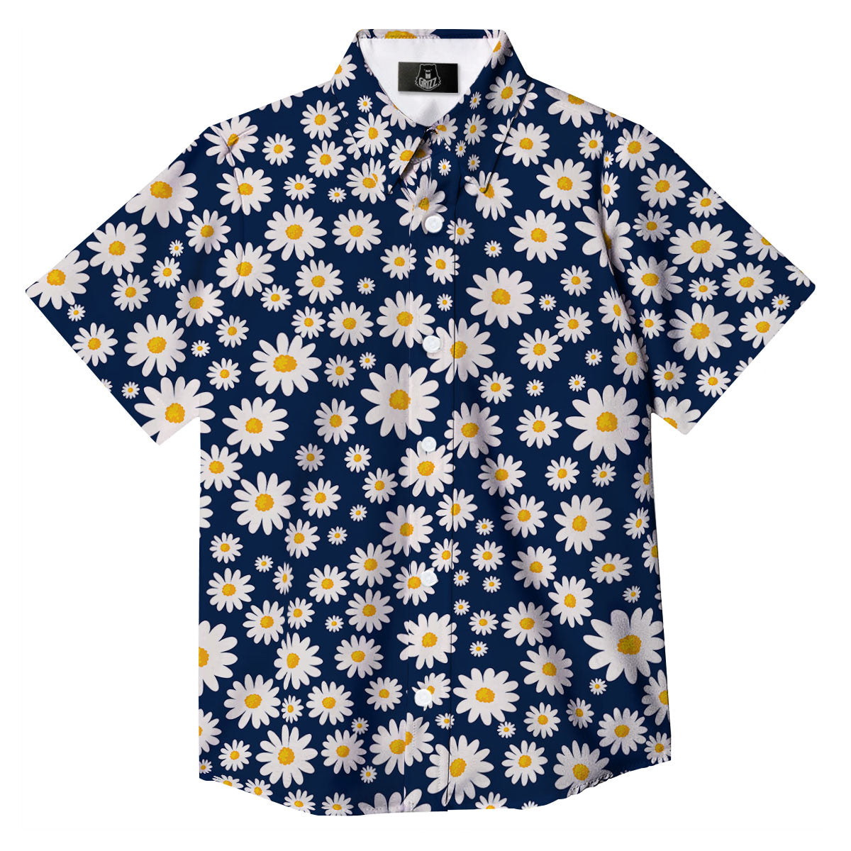 Little Daisy Daisy Print Button Up Shirt-grizzshop