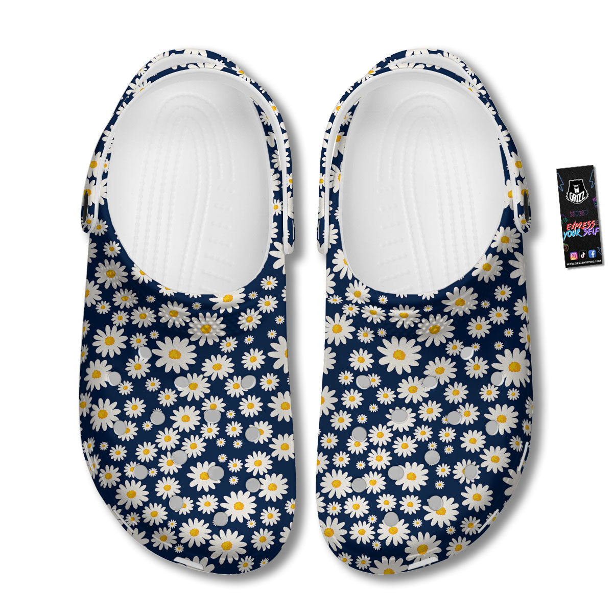 Little Daisy Daisy Print Clog-grizzshop