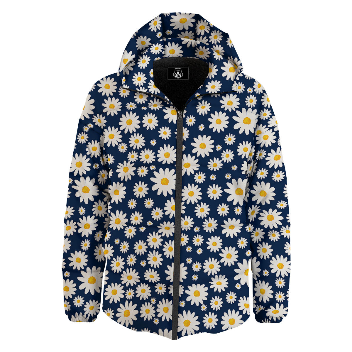 Little Daisy Daisy Print Down Jacket-grizzshop