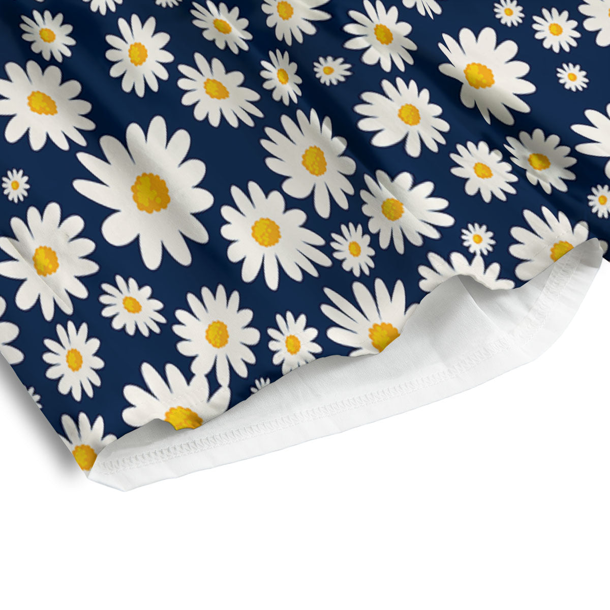 Little Daisy Daisy Print Men's Athletic Shorts