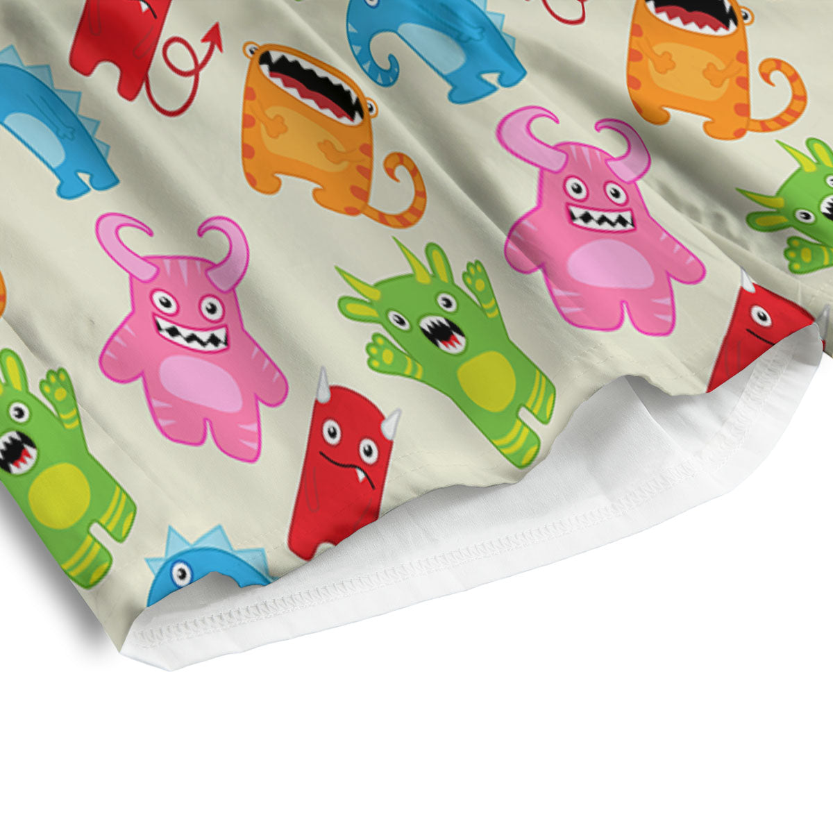 Little Monster Print Pattern Men's Athletic Shorts