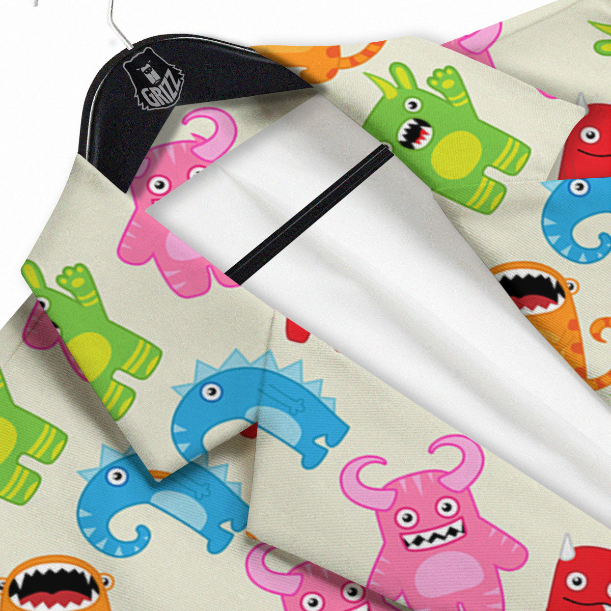 Little Monster Print Pattern Men's Sport Coat-grizzshop