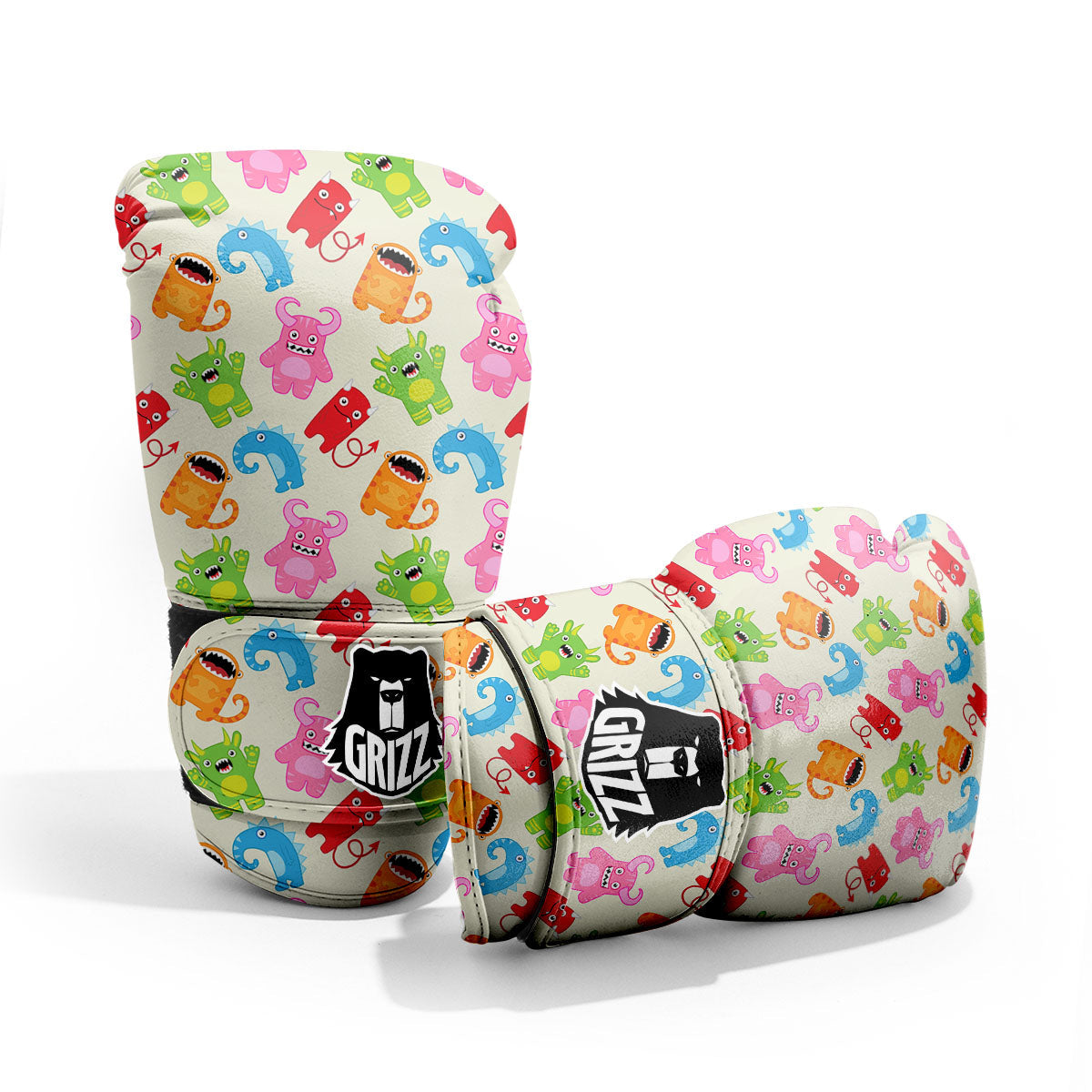 Little Monster Print Pattern Pro Boxing Glove