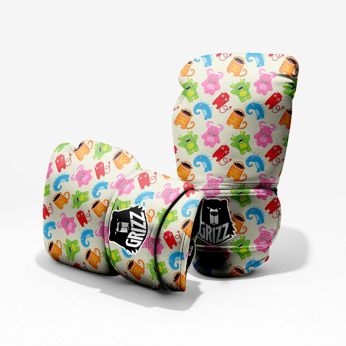 Little Monster Print Pattern Pro Boxing Glove