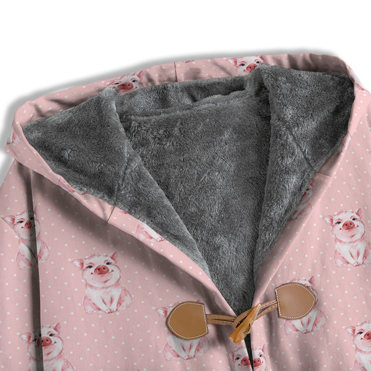 Little Pig And White Dots Print Pattern Men's Windbreaker Jacket-grizzshop