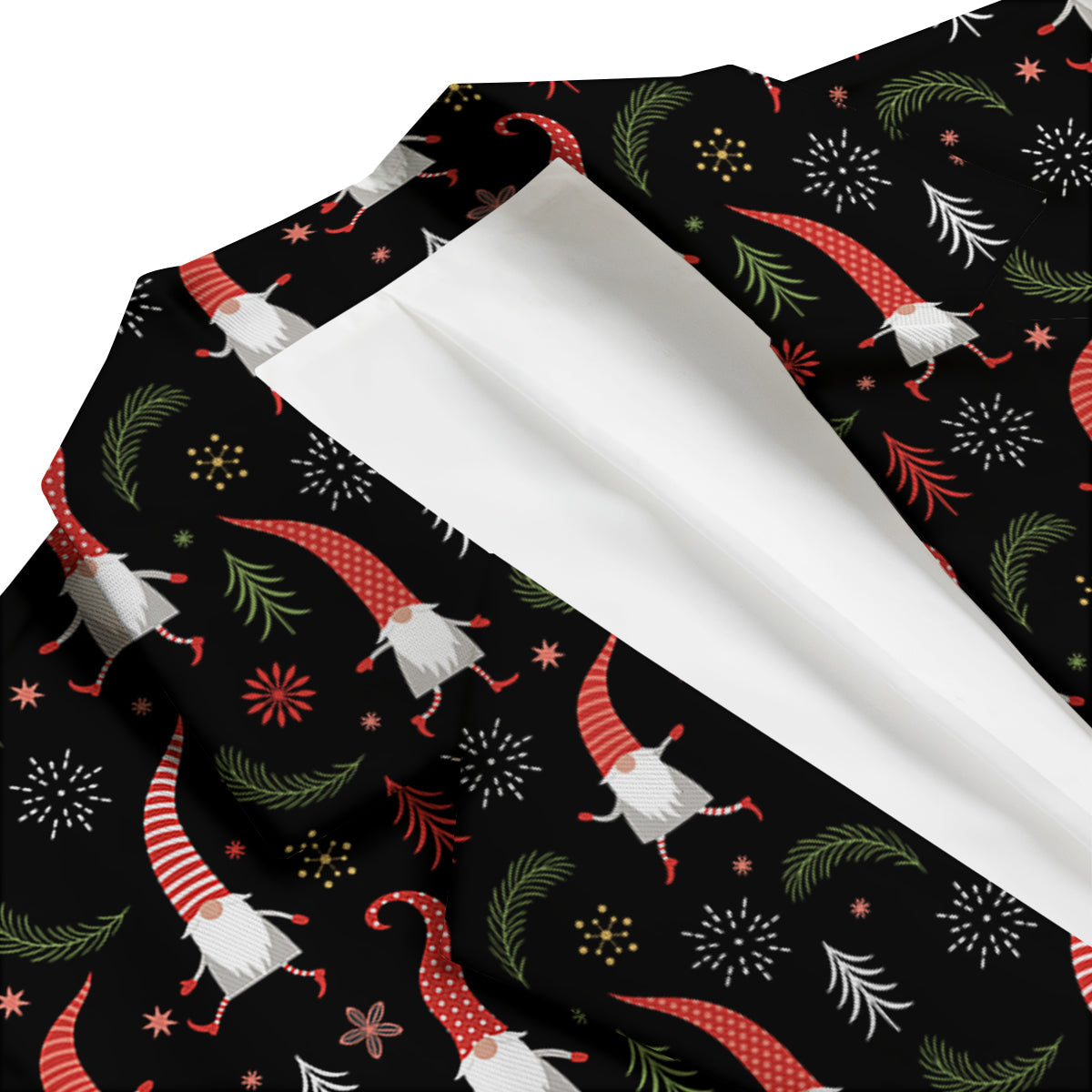 Little Santa Eft Print Pattern Men's Blazer-grizzshop