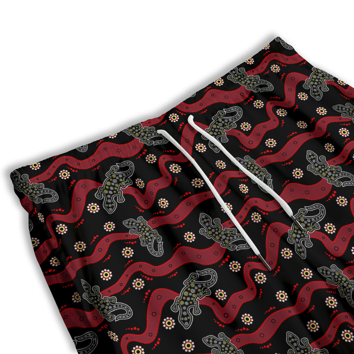 Lizard Aboriginal Print Pattern Men's Athletic Shorts