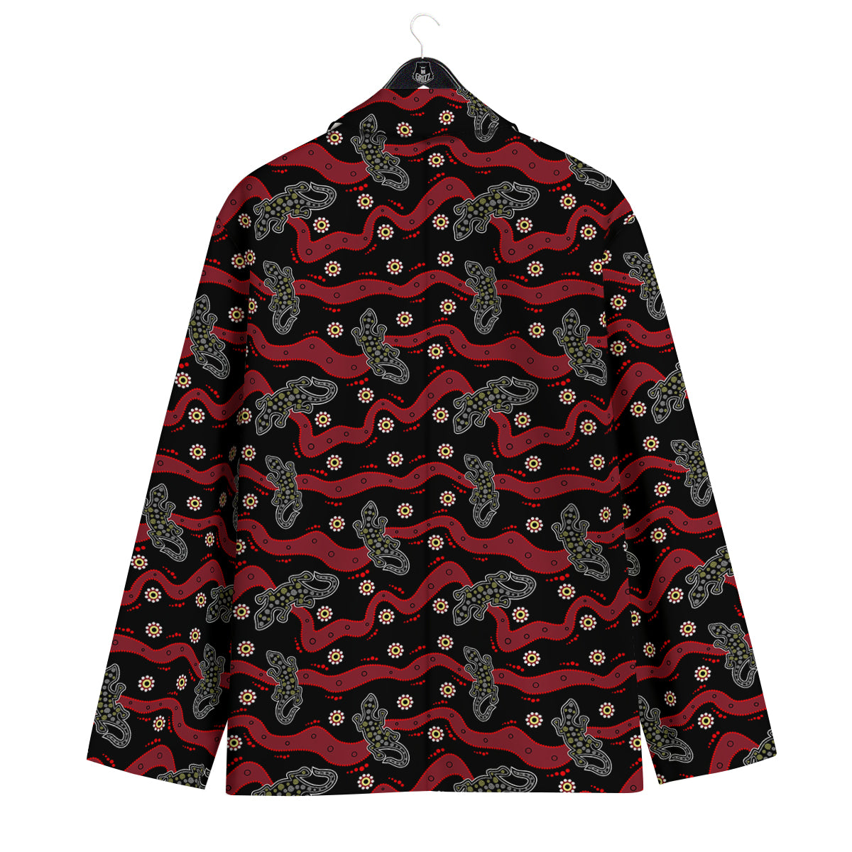 Lizard Aboriginal Print Pattern Men's Sport Coat-grizzshop