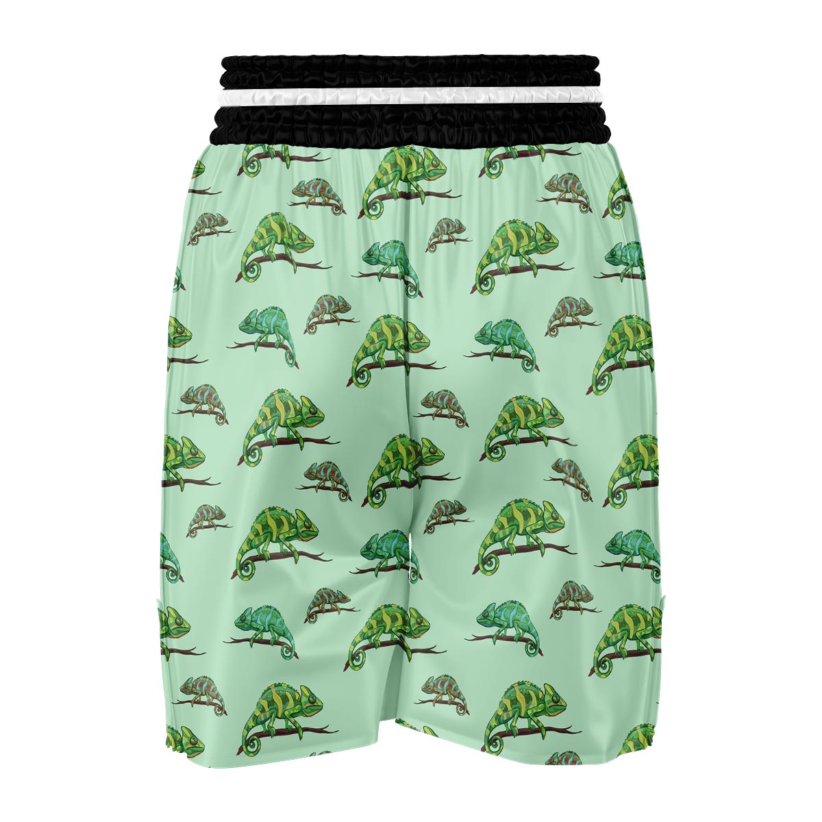 Lizard Print Pattern Boxing Shorts-grizzshop