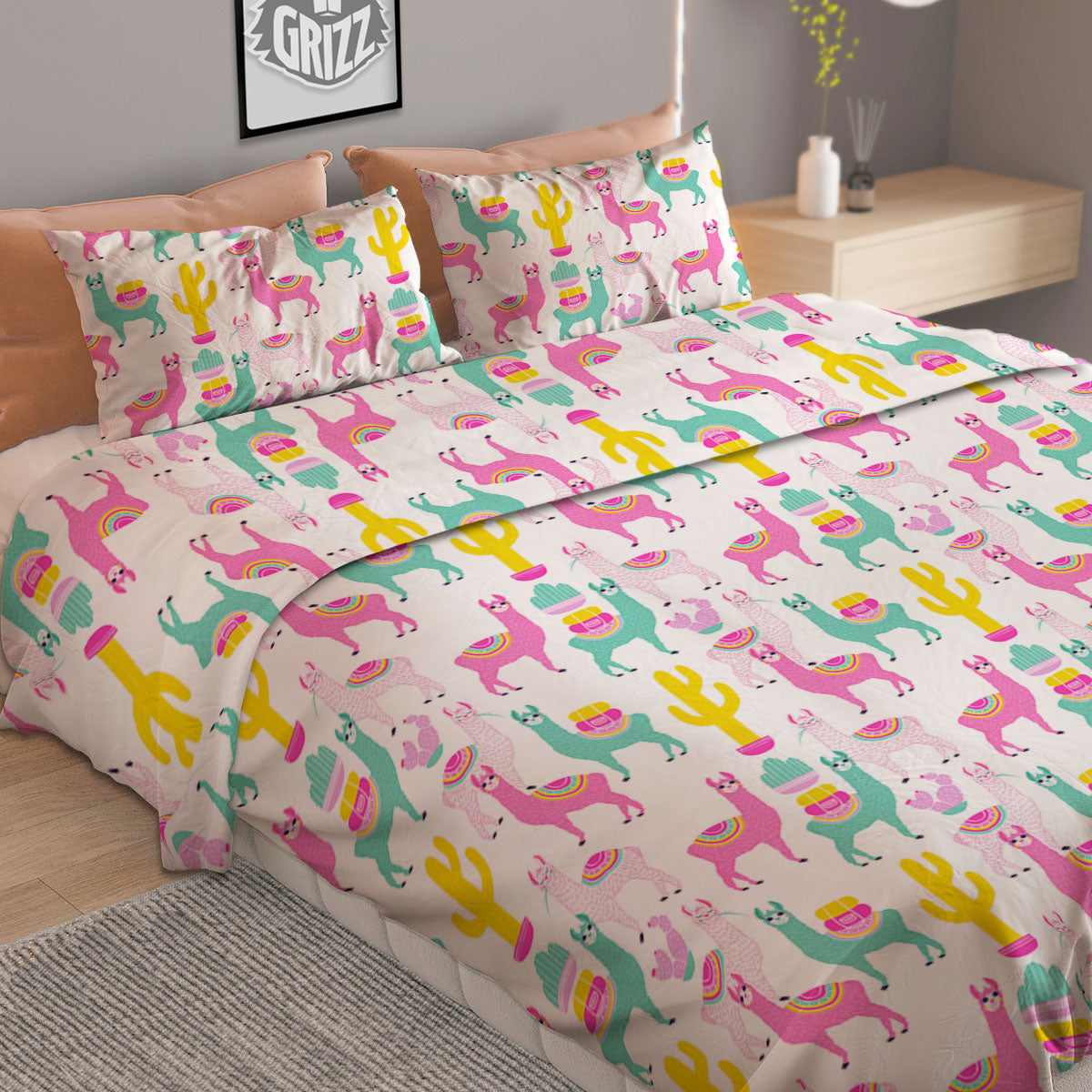 Kanagawa Wave Golden Print Duvet Cover Bedding Set
