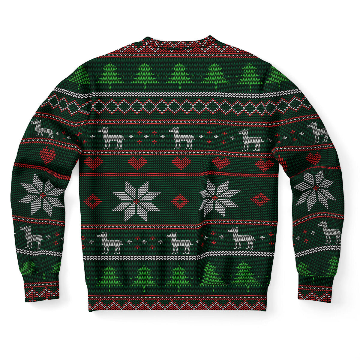 Llama Pattern Ugly Christmas Sweater-grizzshop