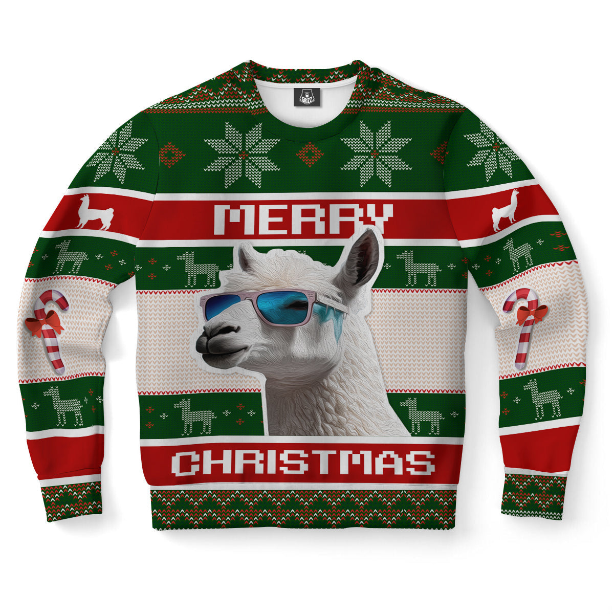 Llama Ugly Christmas Sweater-grizzshop