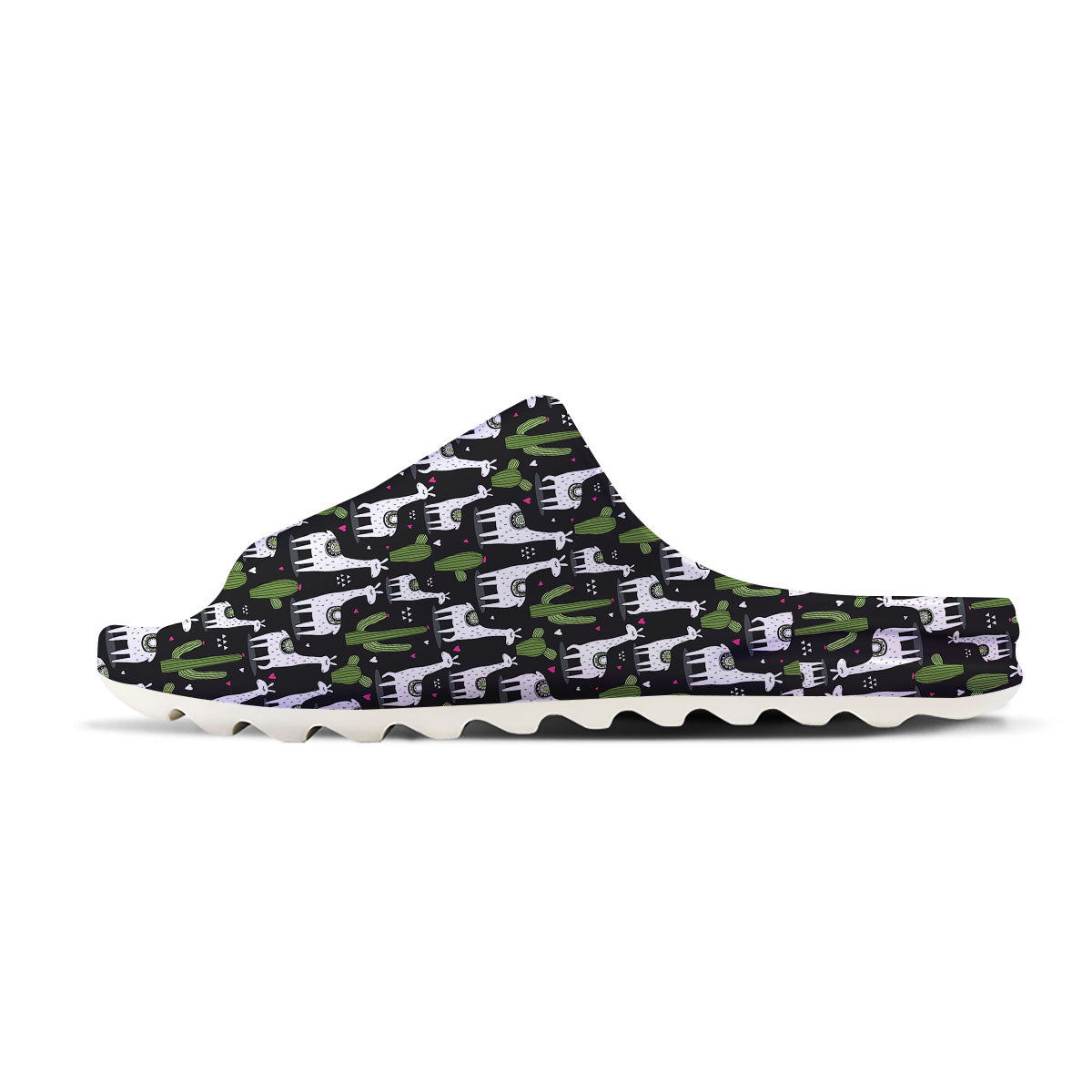 Llama And Cactus Print Pattern Sandals-grizzshop