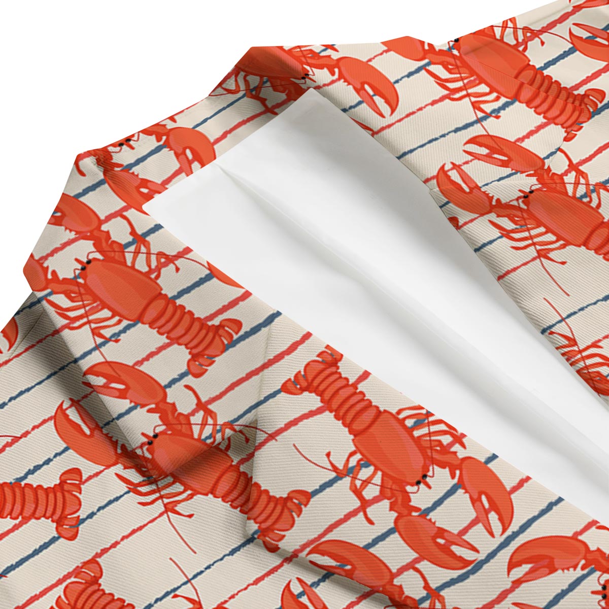 Lobster Print Pattern Men's Blazer-grizzshop