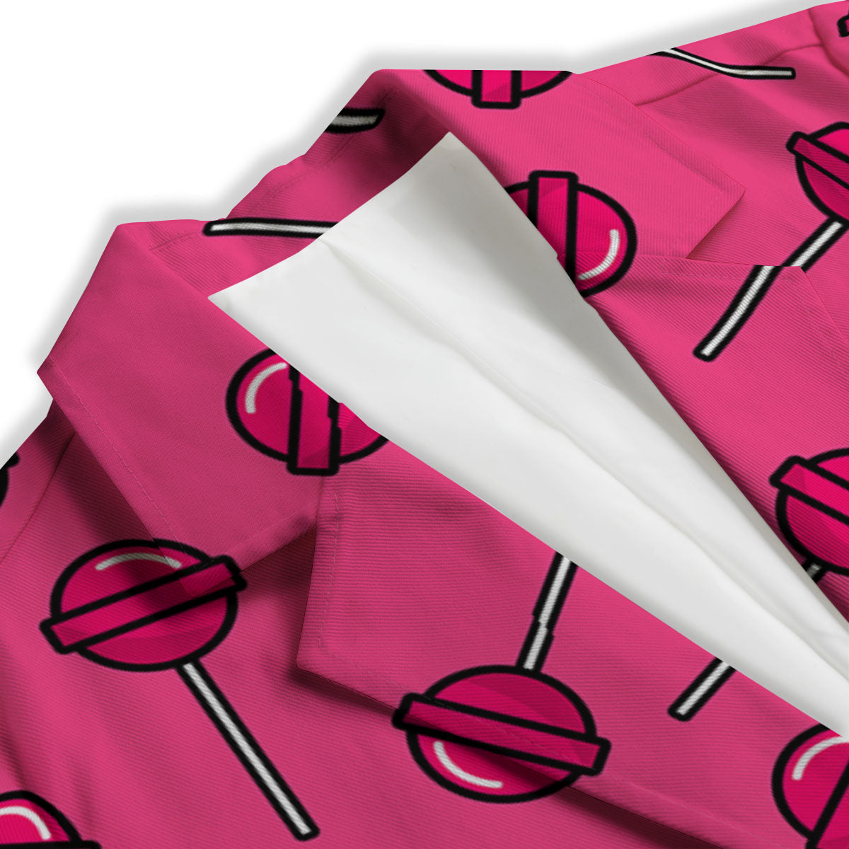Lollipop Candy Pink Print Pattern Women's Blazer-grizzshop