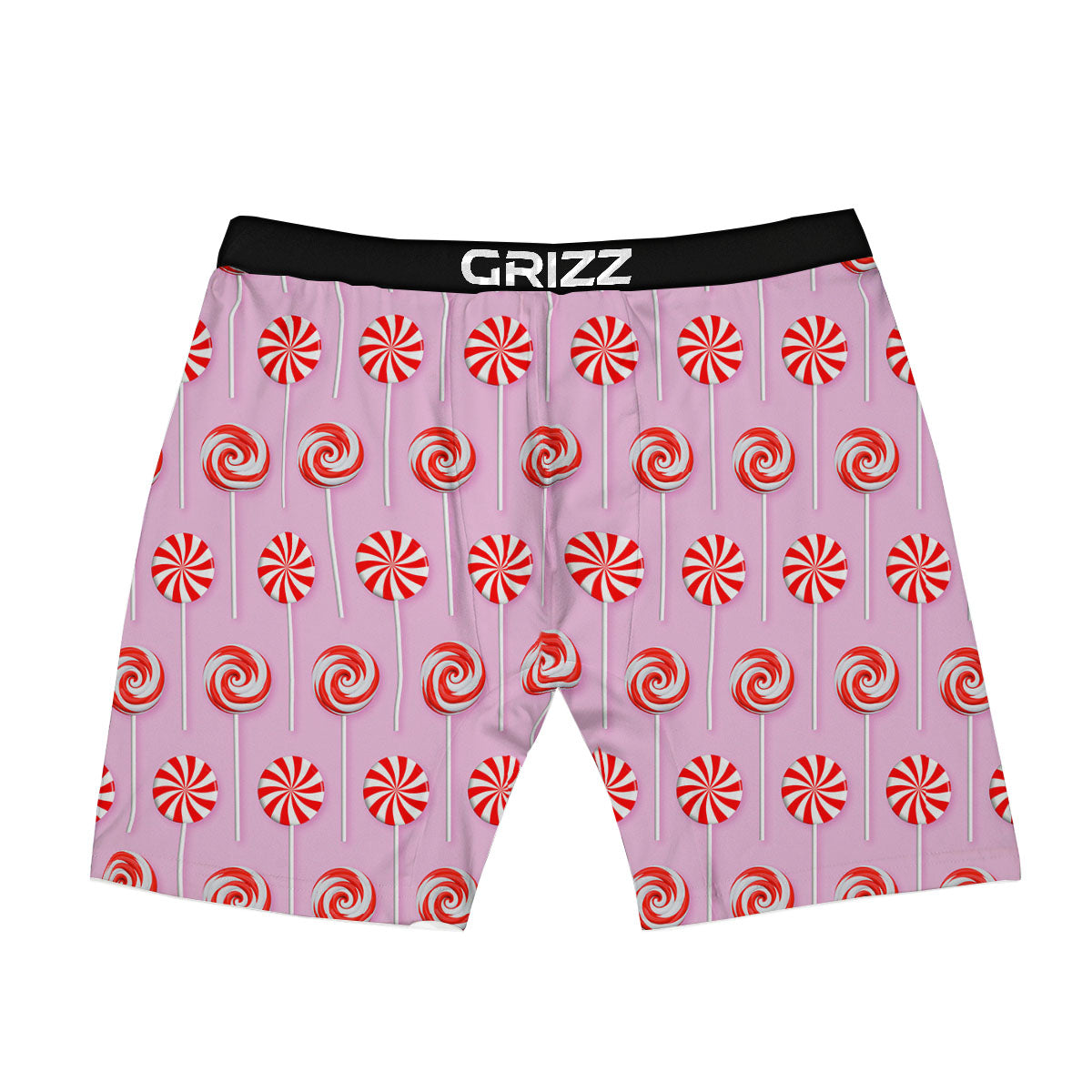 Lollipop Candy Red Print Pattern Boxer Briefs-grizzshop