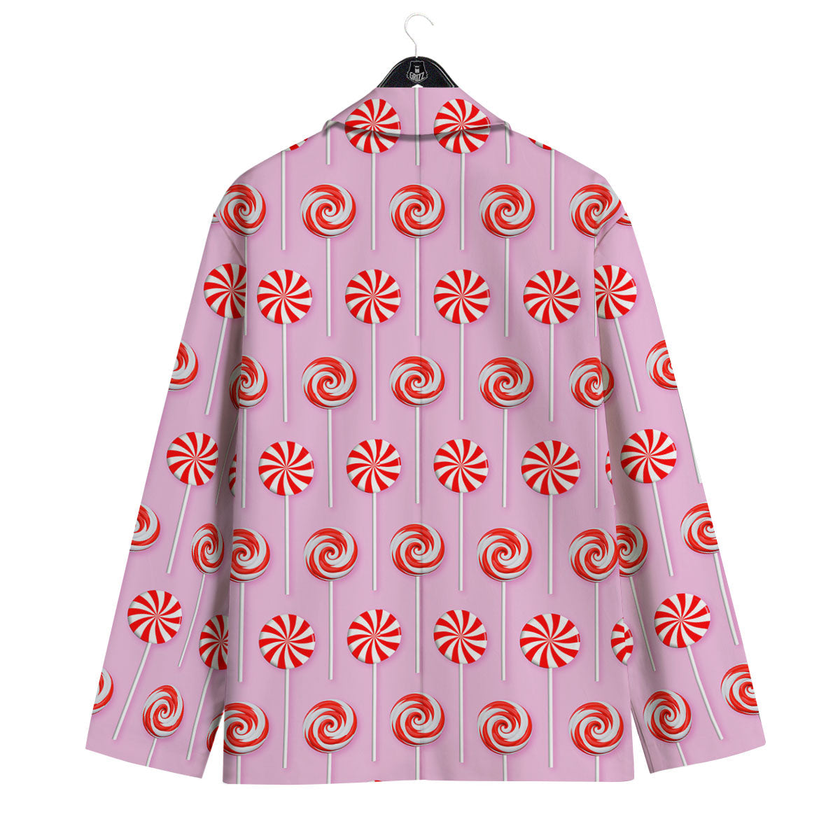Lollipop Candy Red Print Pattern Men's Sport Coat-grizzshop