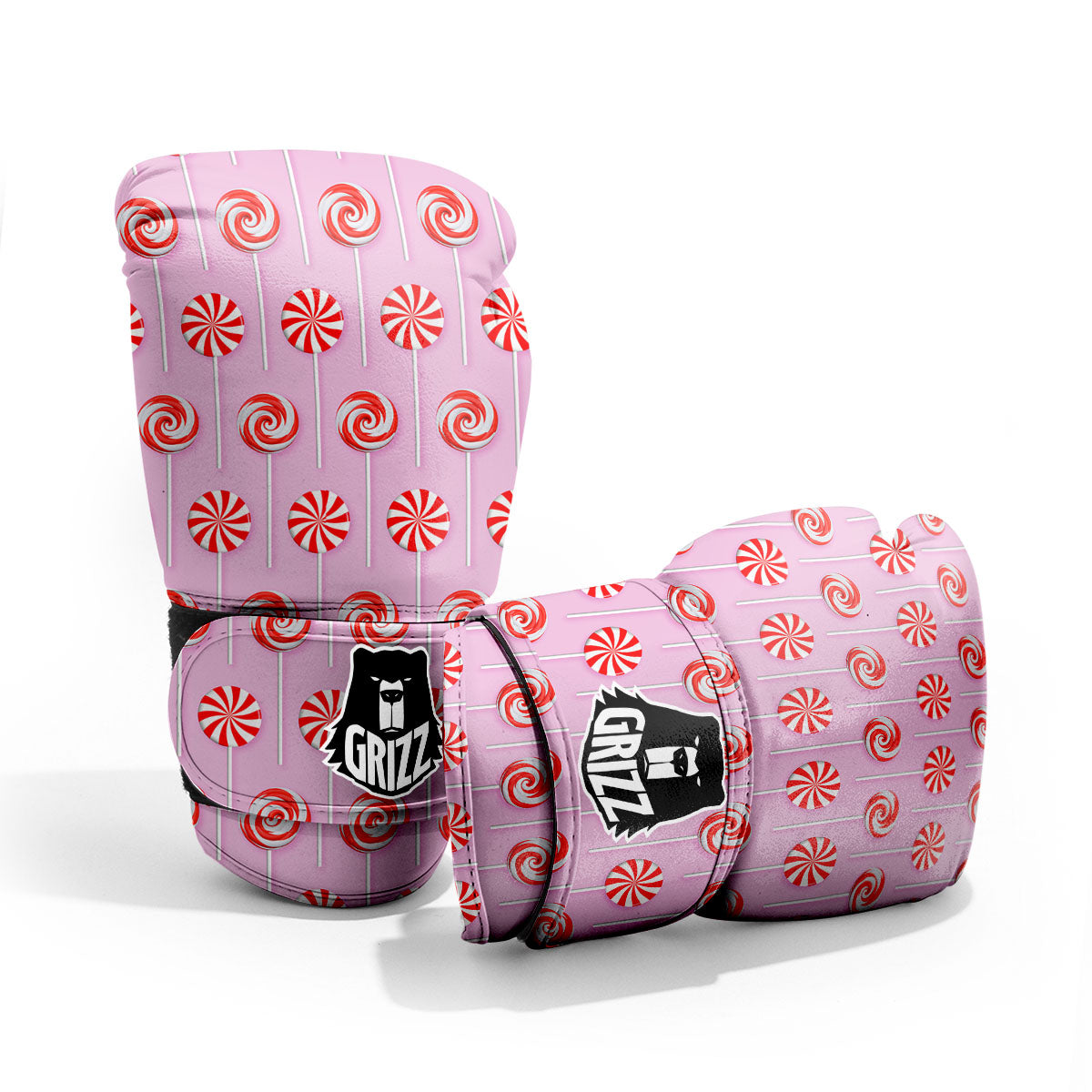 Lollipop Candy Red Print Pattern Pro Boxing Glove