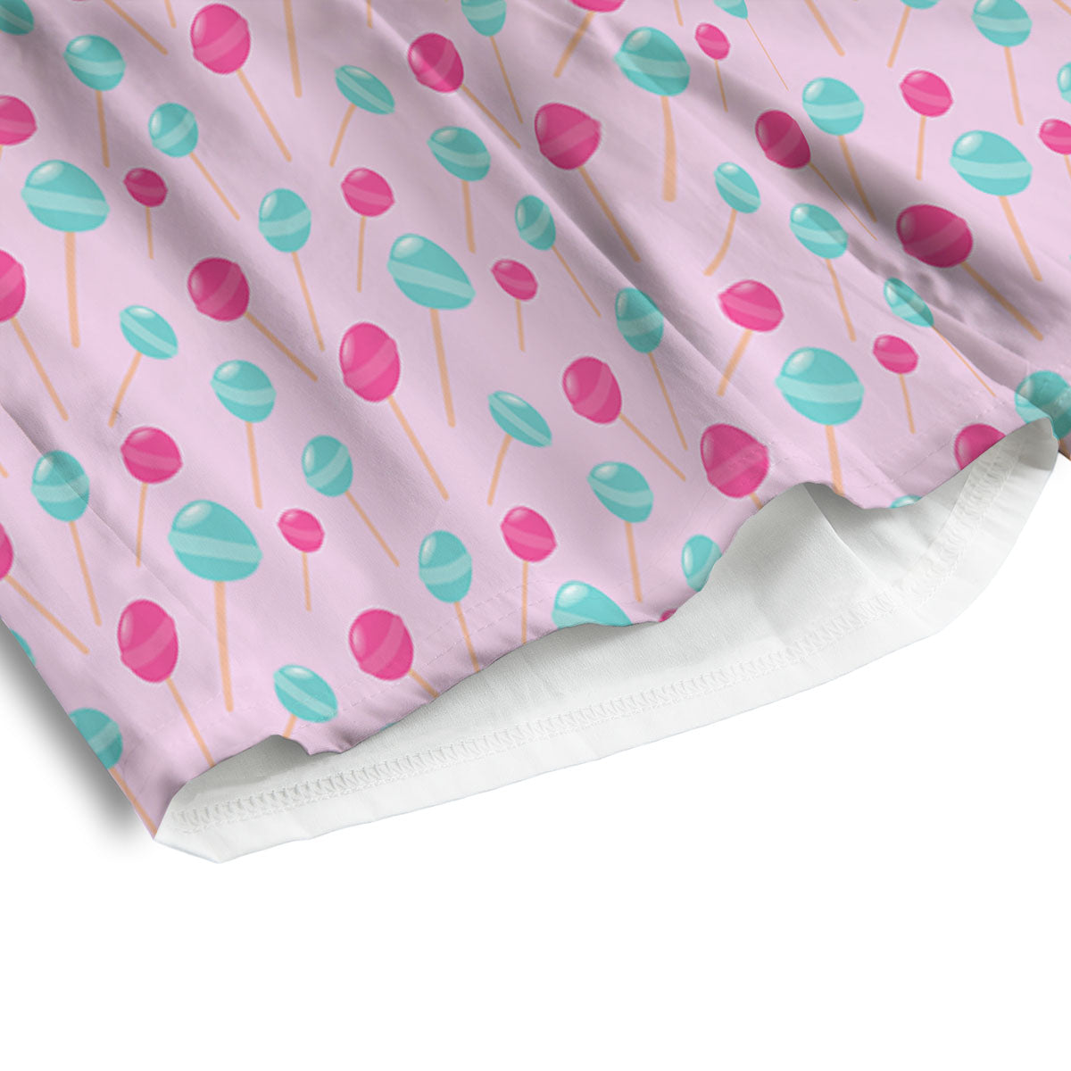 Lollipop Cartoon Print Pattern Men's Athletic Shorts