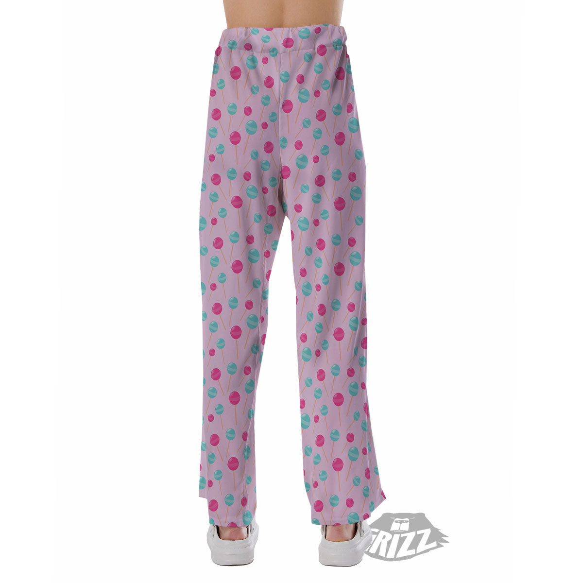 Lollipop Cartoon Print Pattern Pajama Pants-grizzshop