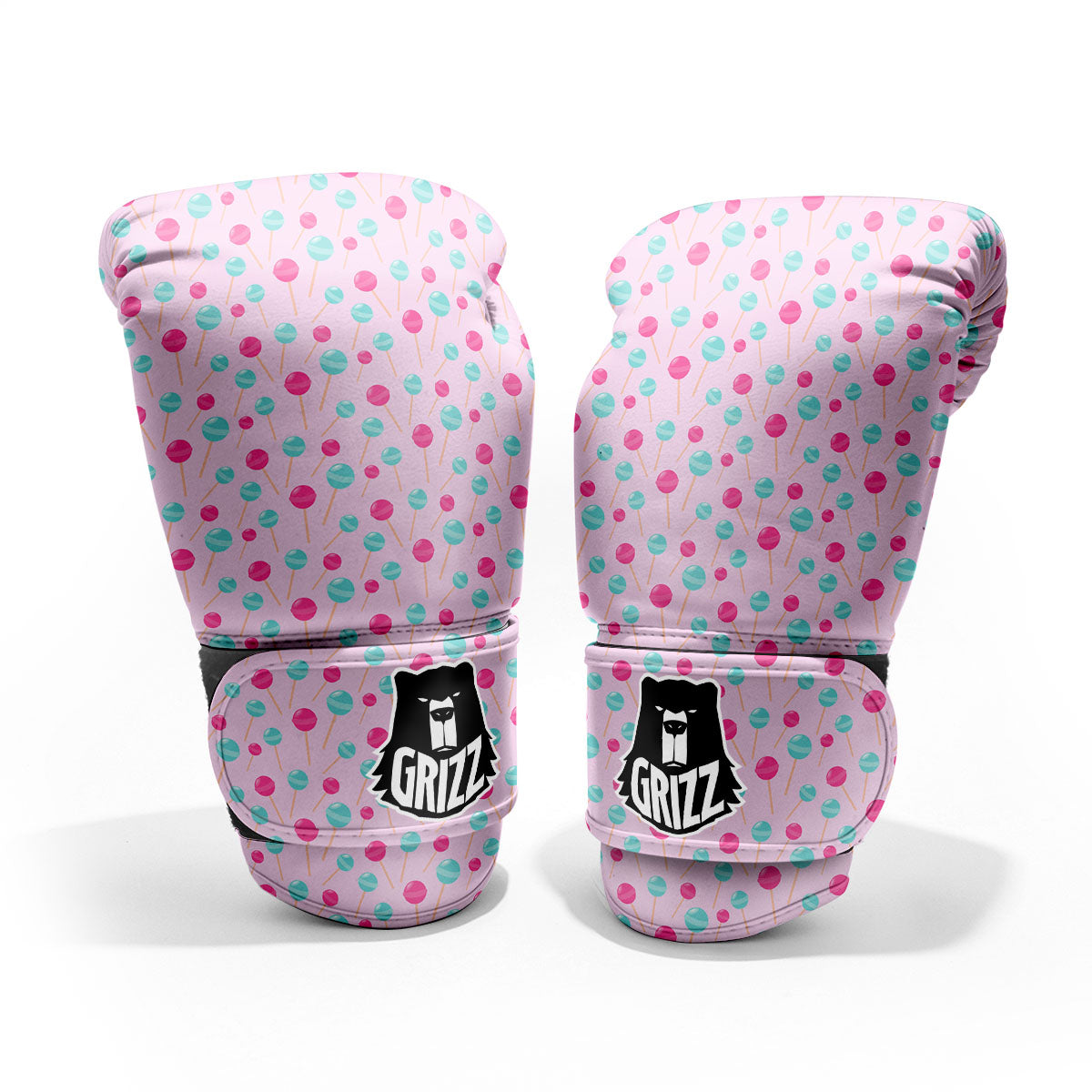 Lollipop Cartoon Print Pattern Pro Boxing Glove