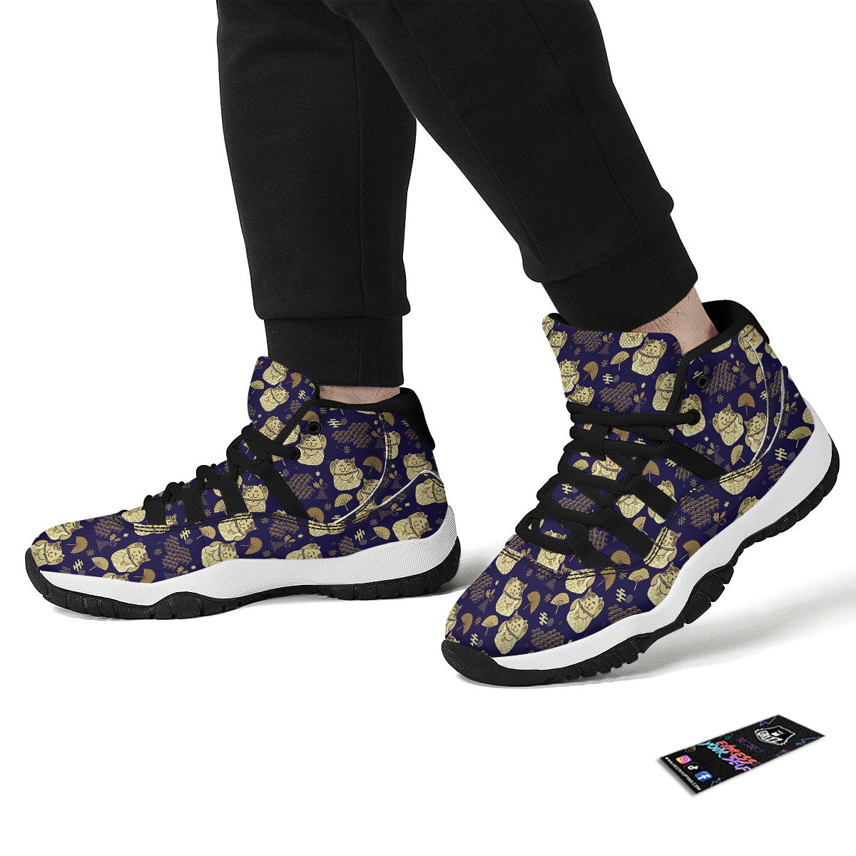 Lollipop Cute Print Pattern Black Bball Shoes-grizzshop