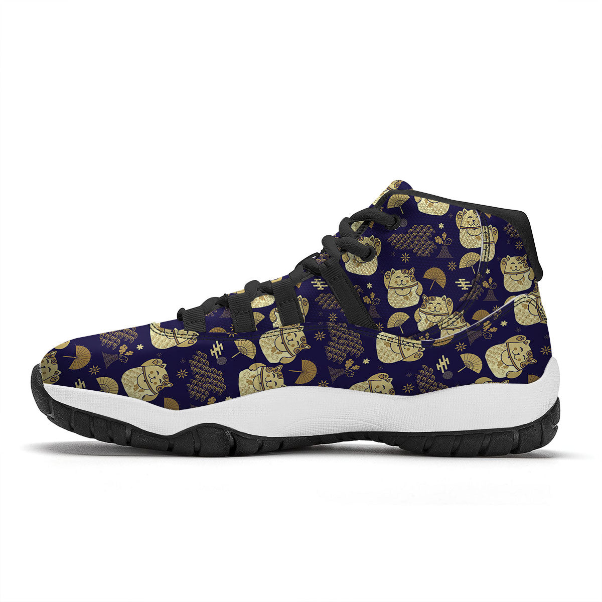 Lollipop Cute Print Pattern Black Bball Shoes-grizzshop