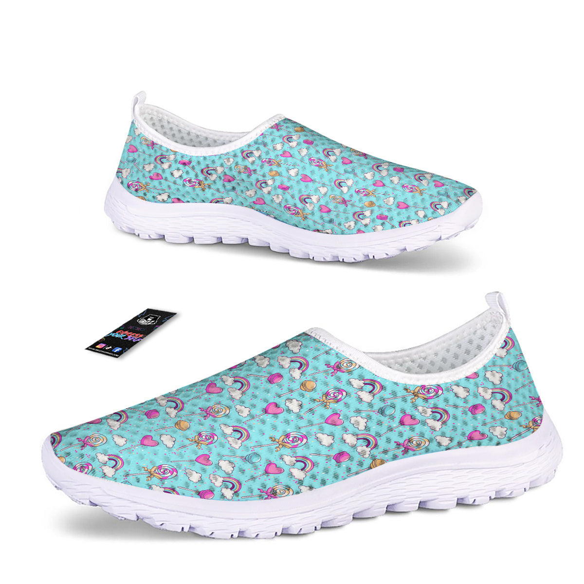 Lollipop Cute Print Pattern Nurse Shoes-grizzshop