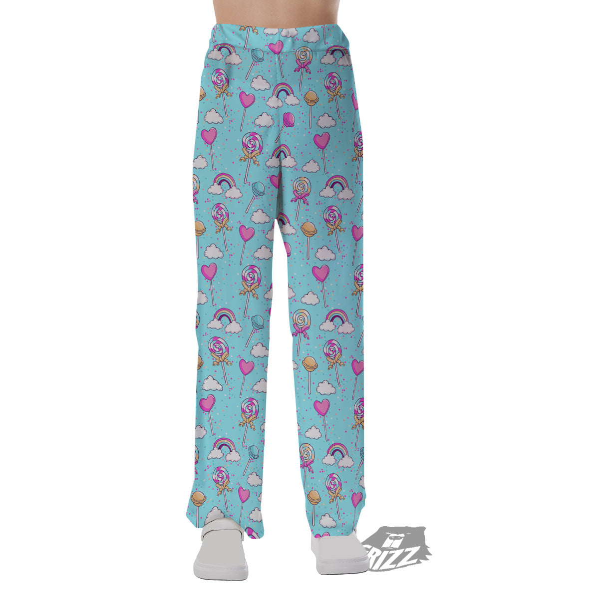 Lollipop Cute Print Pattern Pajama Pants-grizzshop