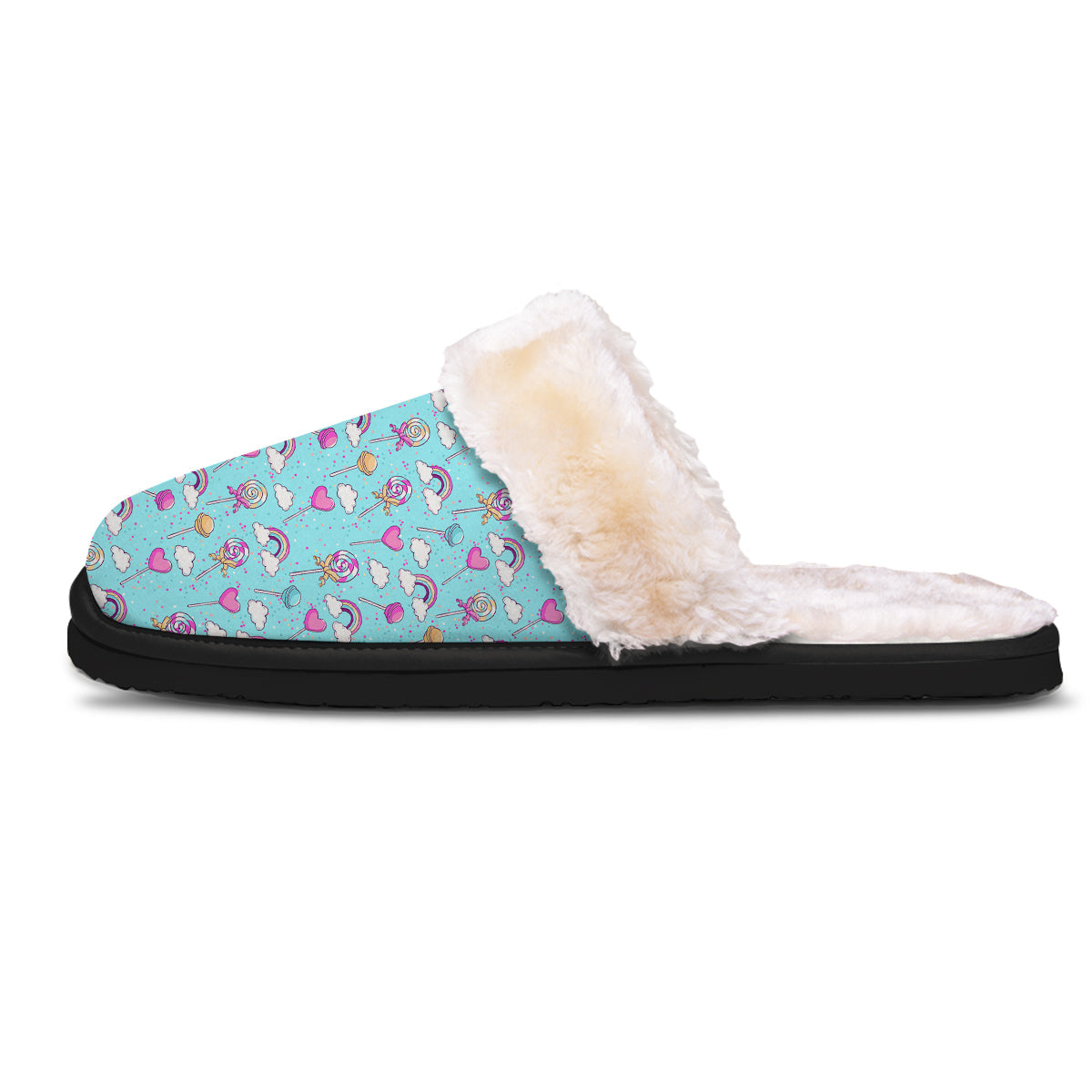 Lollipop Cute Print Pattern Slippers-grizzshop