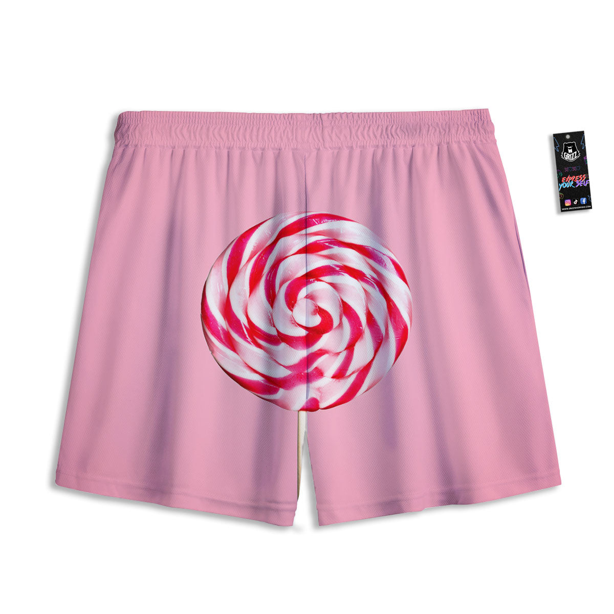 Lollipop Retro Print Mesh Shorts