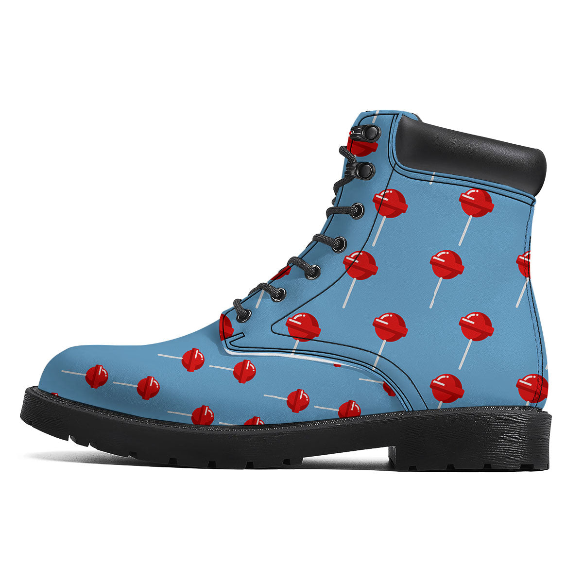 Lollipop Retro Print Pattern Boots-grizzshop