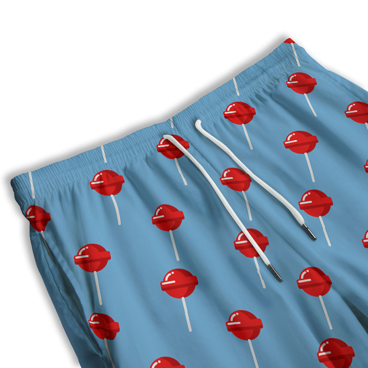 Lollipop Retro Print Pattern Men's Athletic Shorts