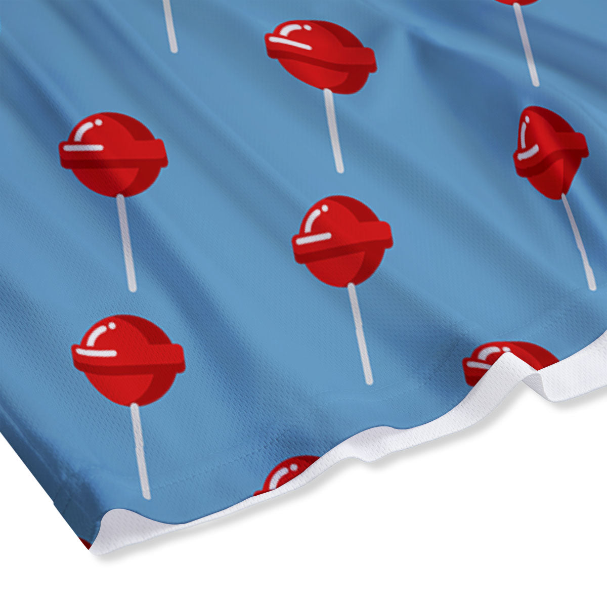 Lollipop Retro Print Pattern Mesh Shorts